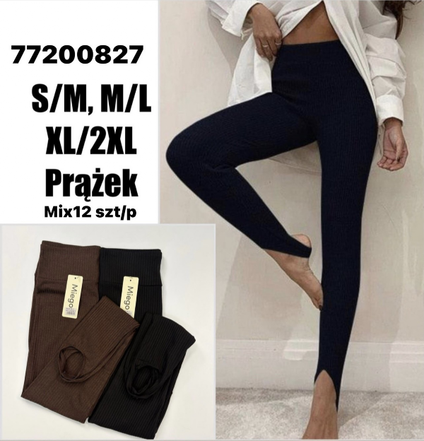 Legginsy damskie Roz S-2XL ,1 Kolor Paczka 12 szt
